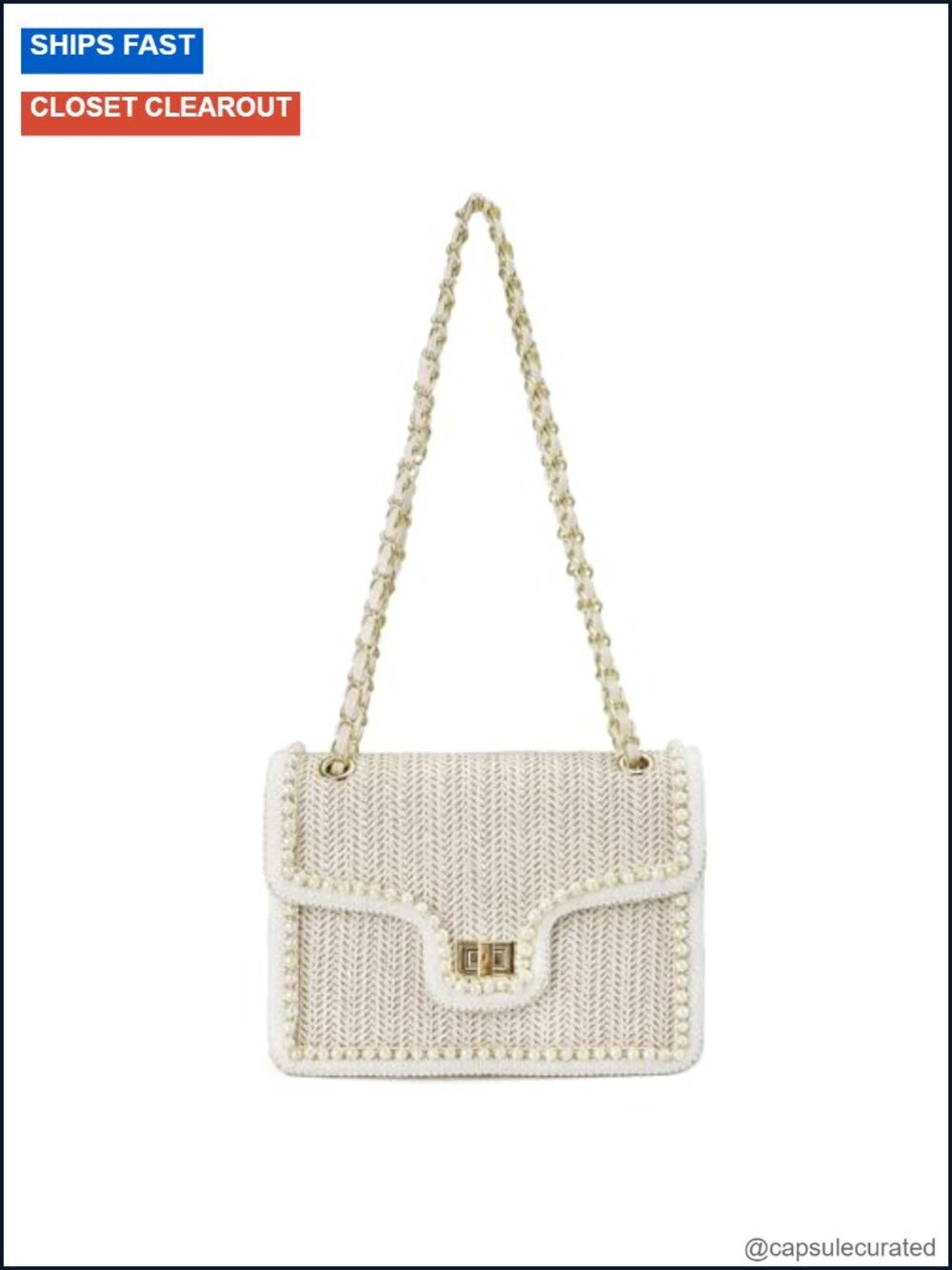 Straw Crossbody Bag for Women Summer Beach Clutch Satchel Shoulder Purse with